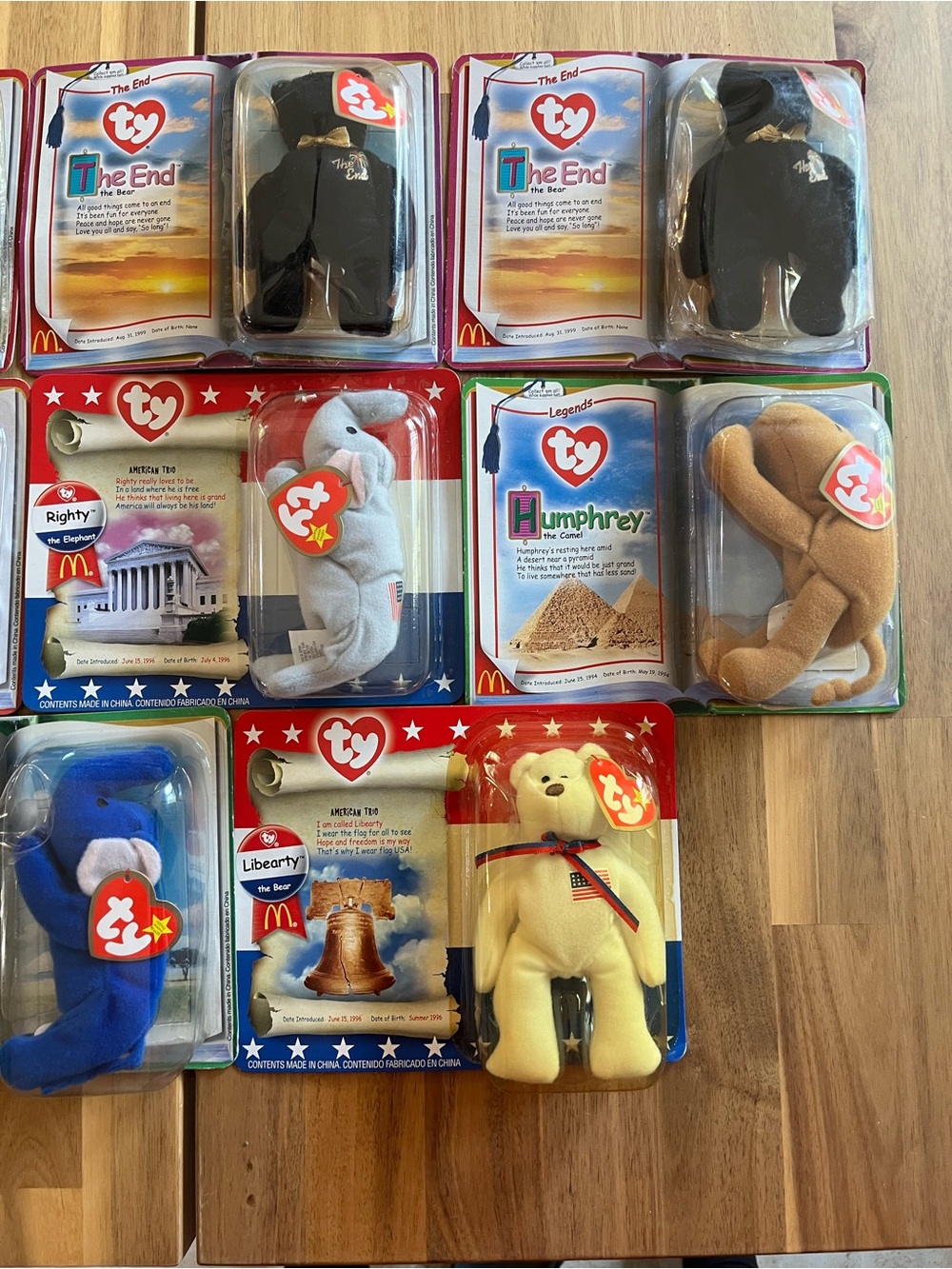 Vintage 2000s Ty Beanie Babies McDonald's, Lot of 8 - Picture 3 of 3